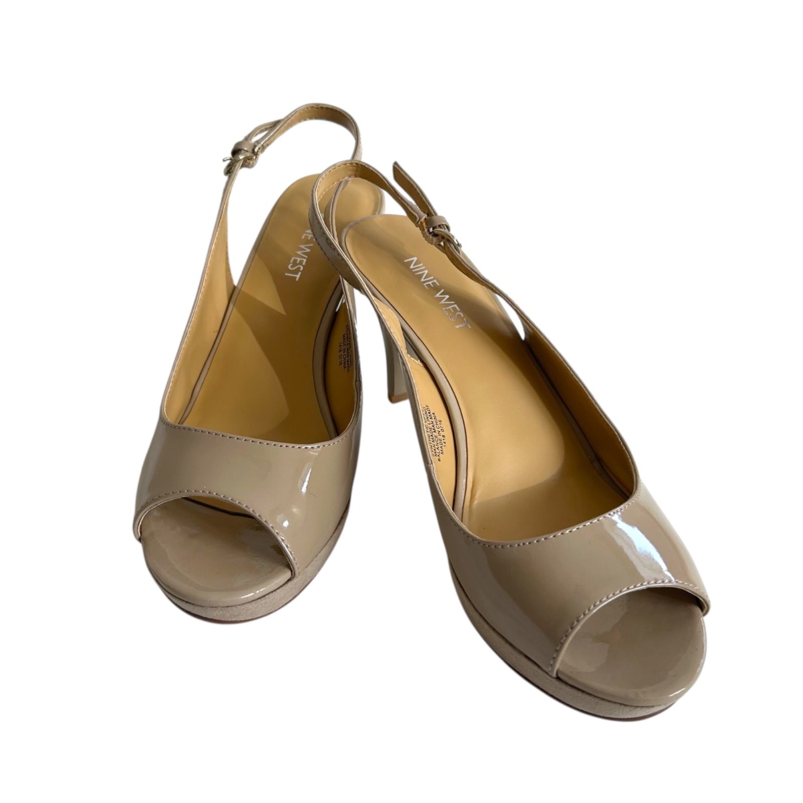 NINE WEST ナインウエスト サンダル ベージュ レディース 23cm【DD132 