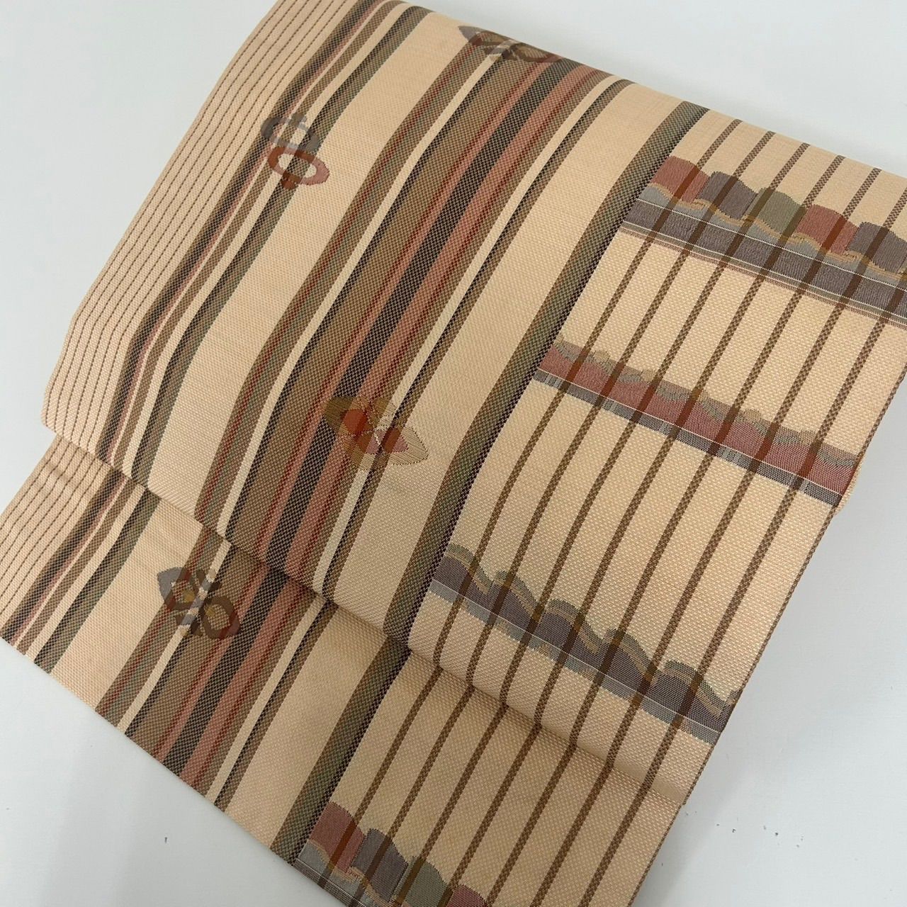 ❪8052❫ ▩ 名古屋帯 (正絹) ▩ 8052❫ ▩ 名古屋帯 (正絹) ▩ - メルカリ