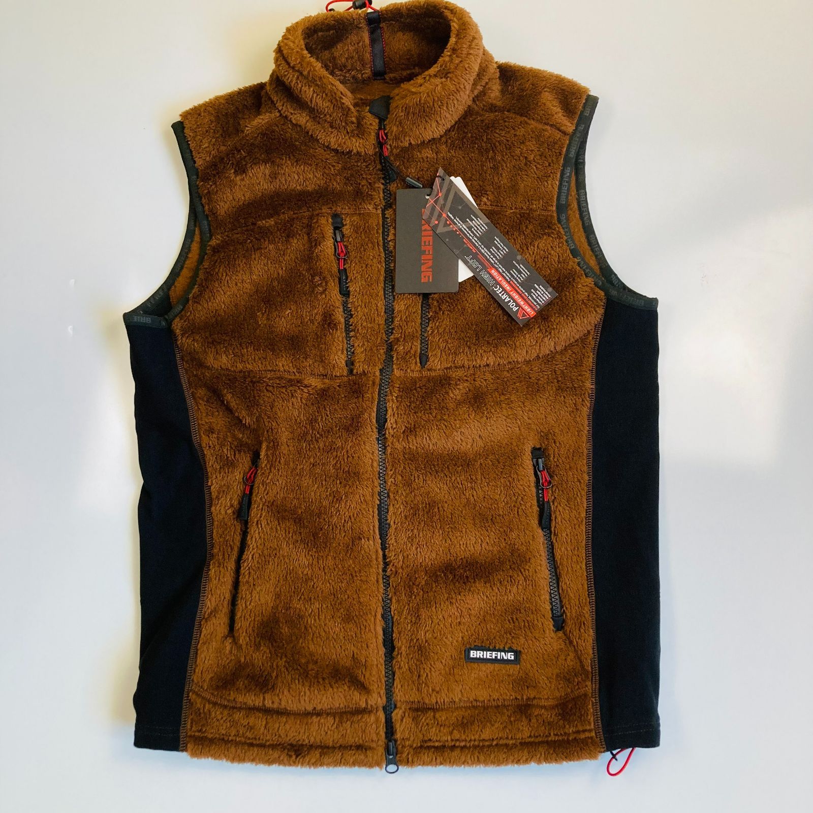 BRIEFING ストレッチ ポーラテック フリースベスト M 新品タグ付 定価