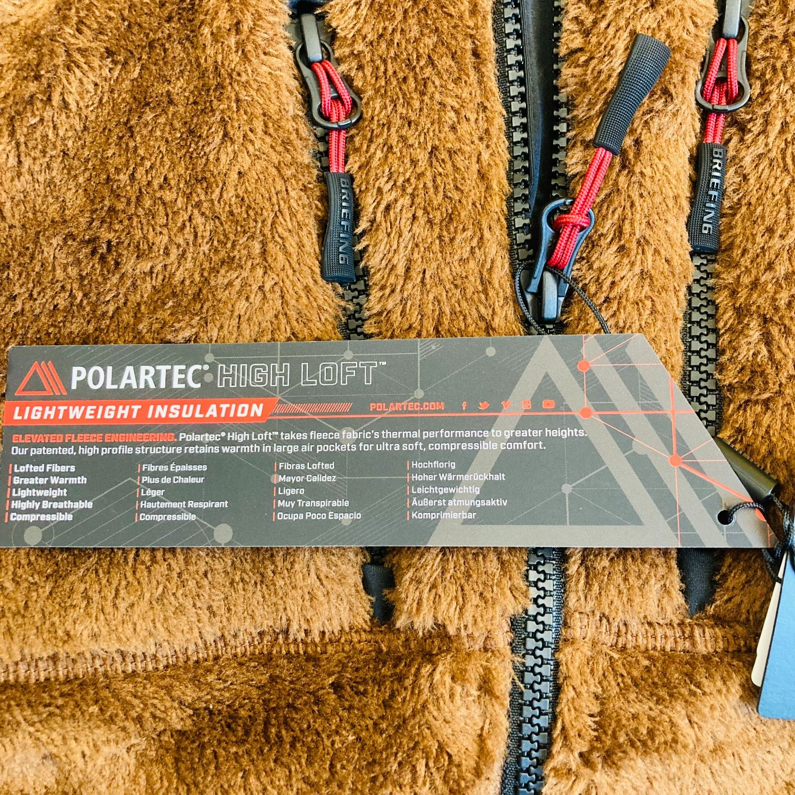 BRIEFING ストレッチ ポーラテック フリースベスト M 新品タグ付 定価