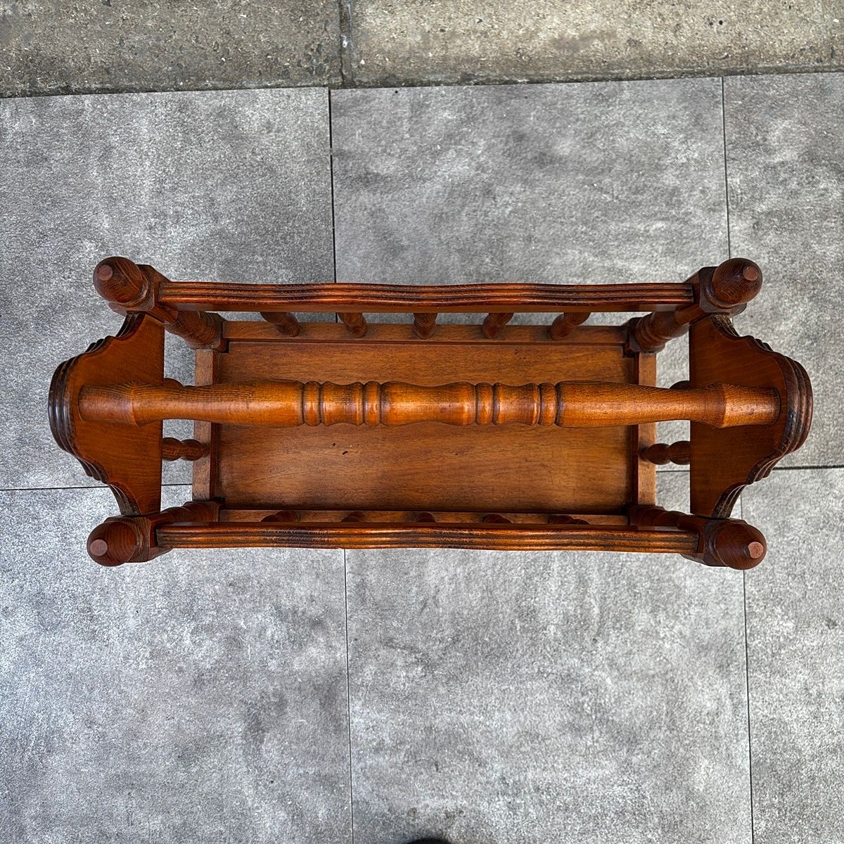 昭和レトロ HAKUHO エジンバラ Ezin bara マガジンラック 木製 ブック