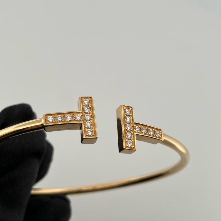 TIFFANY＆CO ティファニー Tワイヤー 60010756 ダイヤ 18PD0.24ct