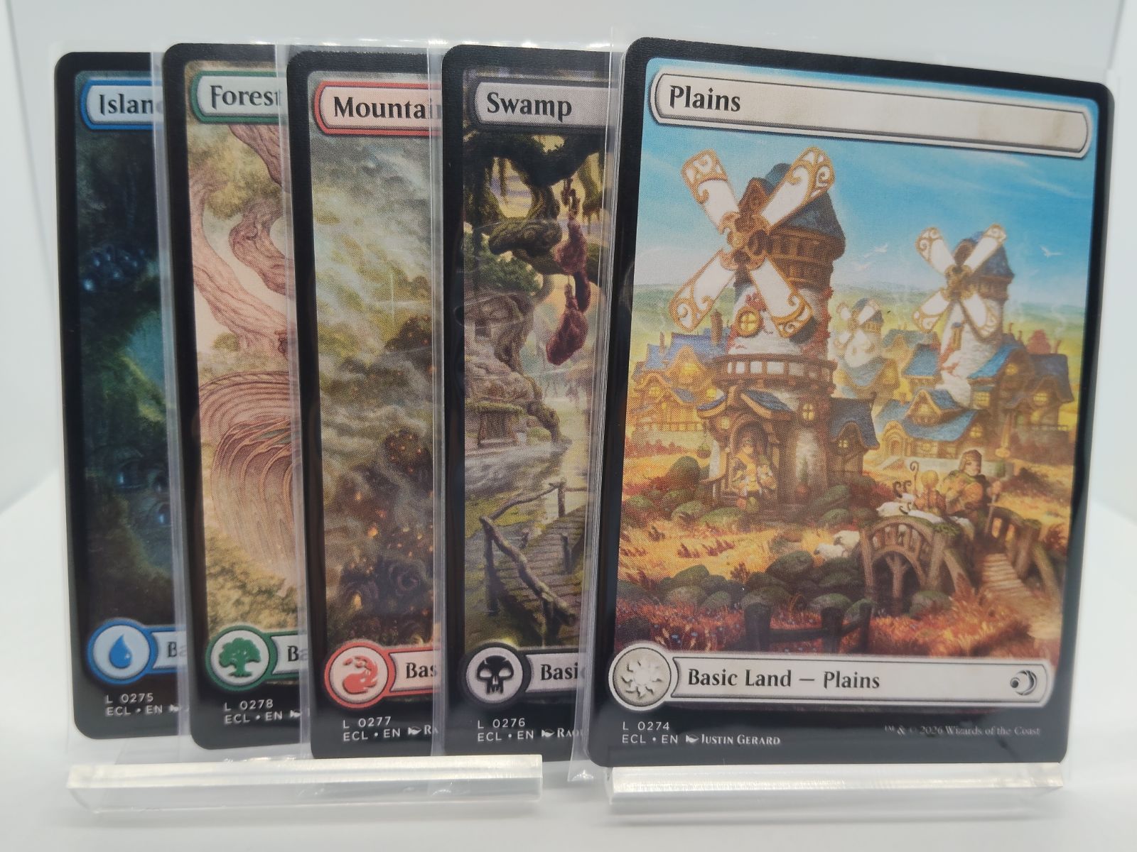 MTG】英語 基本土地 フルアート 各色10枚セット ① ローウィンの昏明