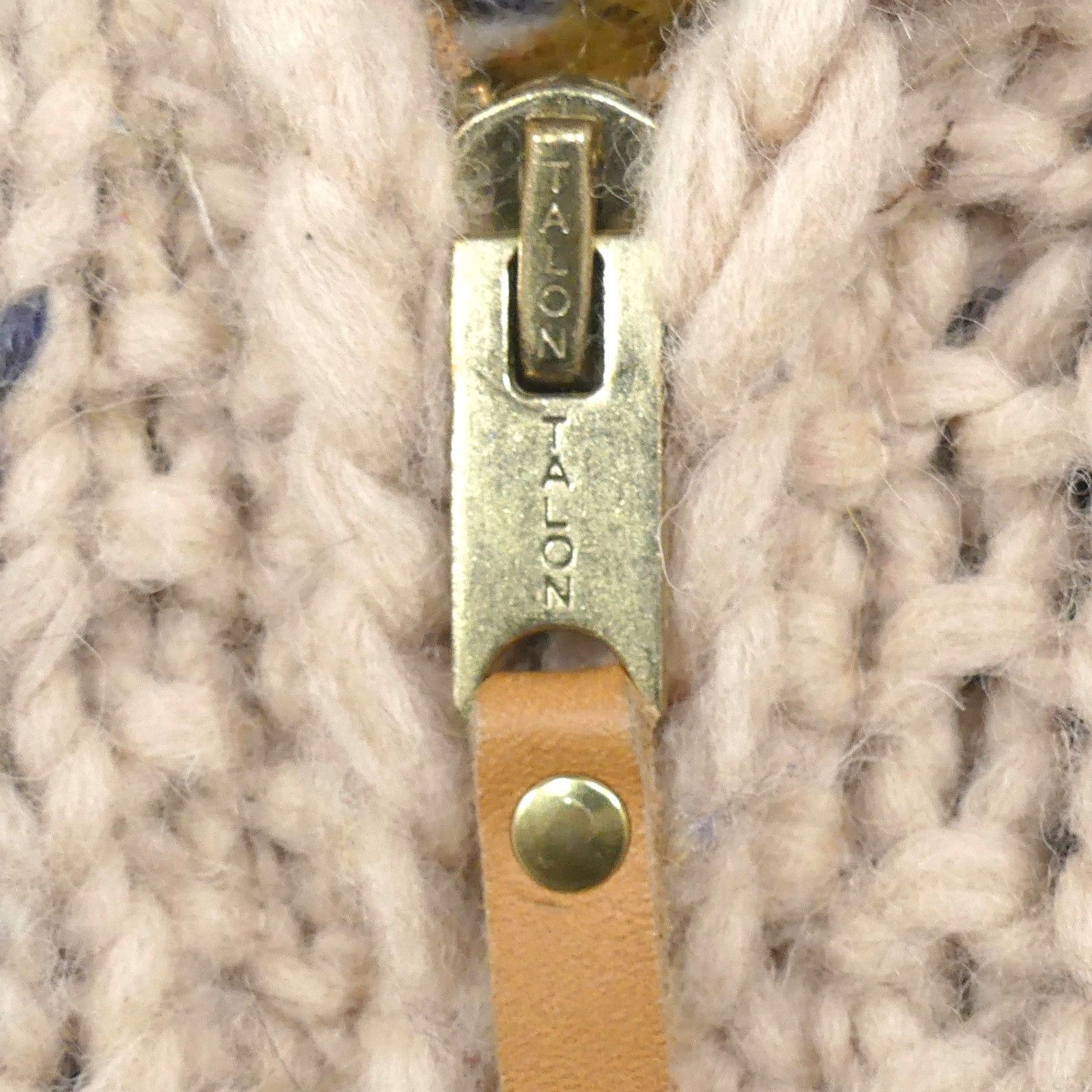 KANATA 50's Vintage カナダ製 カウチンニット/セーター/ カウチンセーター kanata ニット L カナダ製 カナタ 茶 幾何学模様 50s