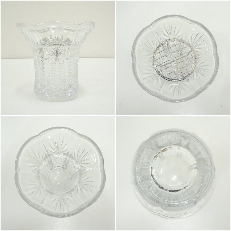 ホヤクリスタル HOYA CRYSTAL フラワーベース花瓶（箱付） 花器