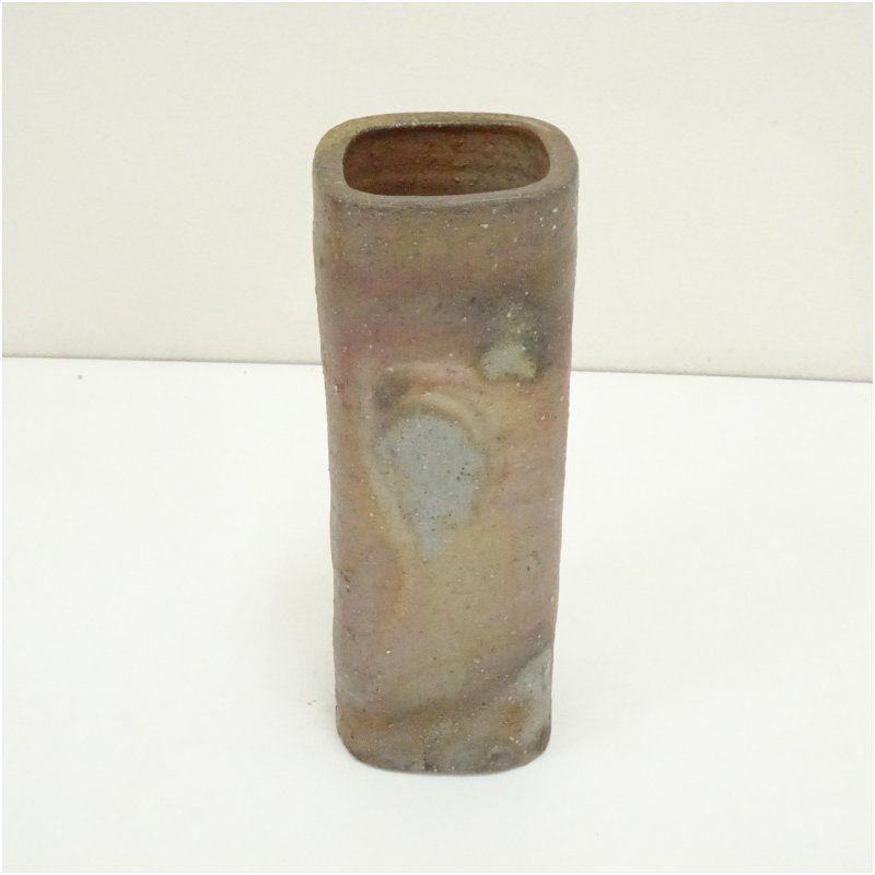 備前焼 人間国宝 山本陶秀造 花入（共箱） 花入れ 茶道 茶道具 花瓶