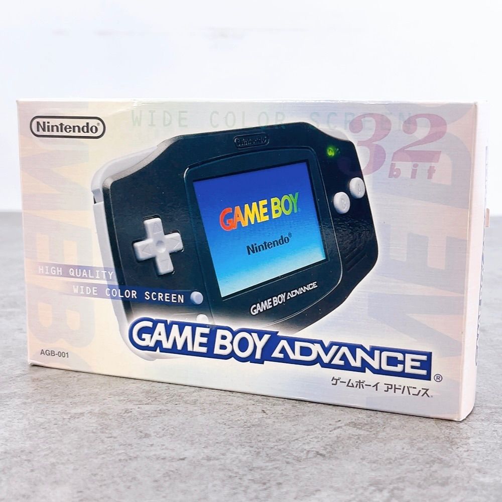 H-655 Nintendo ゲームボーイアドバンス AGB-001 ブラック 本体 動作