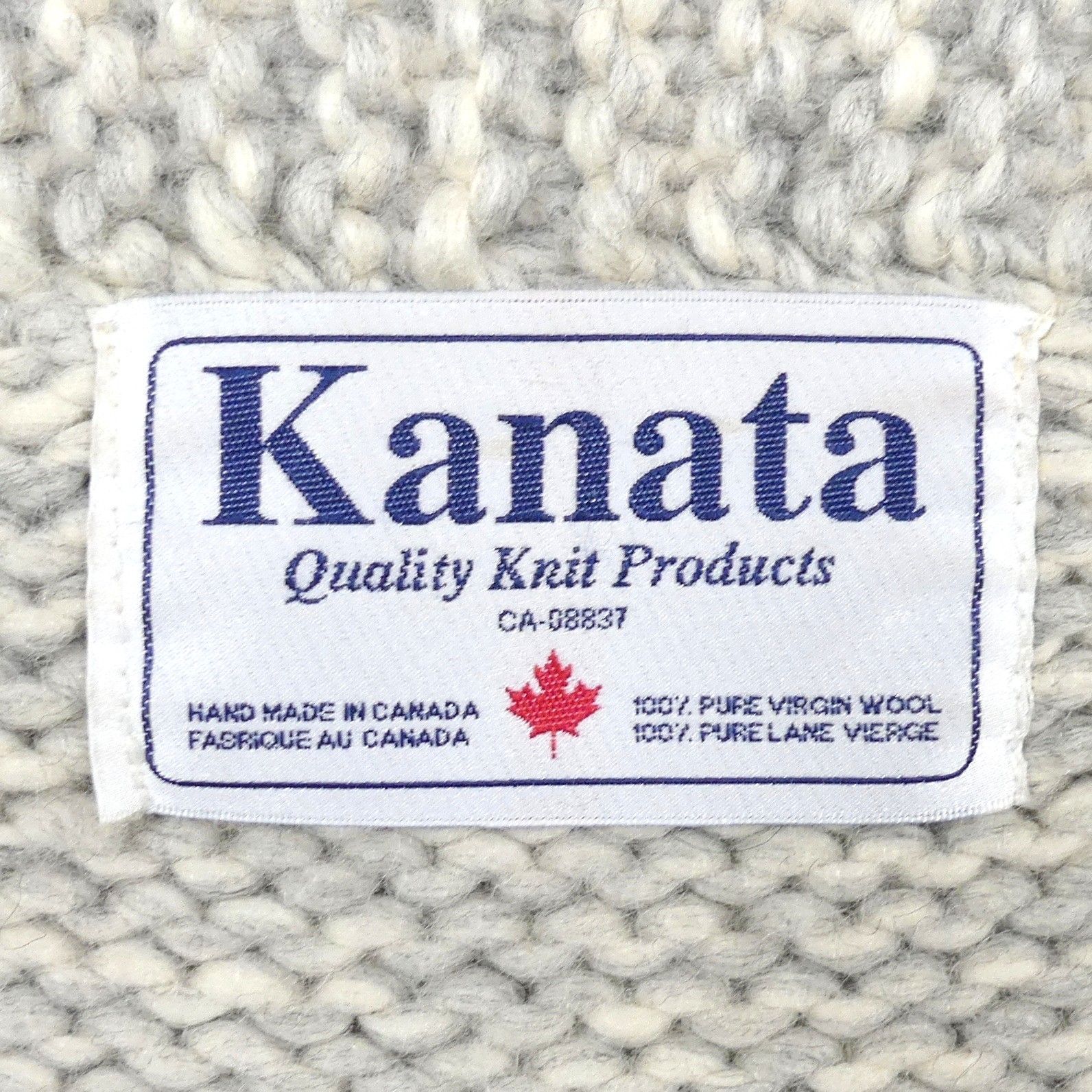 カウチンセーター kanata ニット XL カナダ製 カナタ ウール ハンド