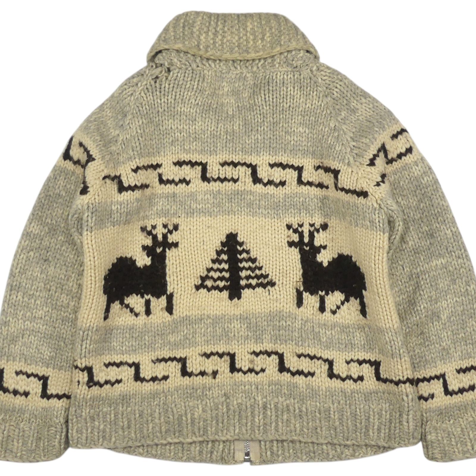 KATANA　カナタ　カウチンニット　トナカイ　カナダ カウチンセーター kanata ニット XL カナダ製 カナタ ウール ハンド