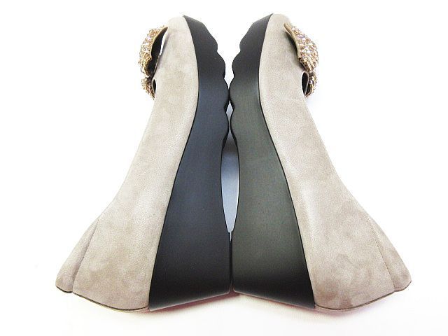 未使用品 HILLS AVENUE ヒルズアベヴェ二ュー ウェッジソール パンプス