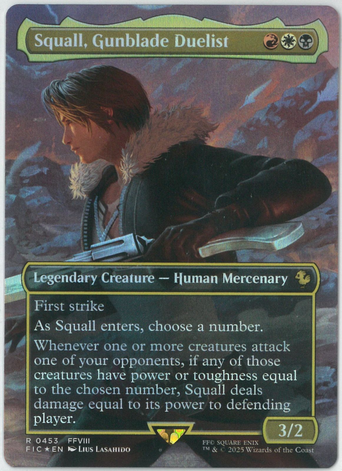 FOIL/MTG/英語版/ガンブレードの決闘者、スコール/Squall, Gunblade