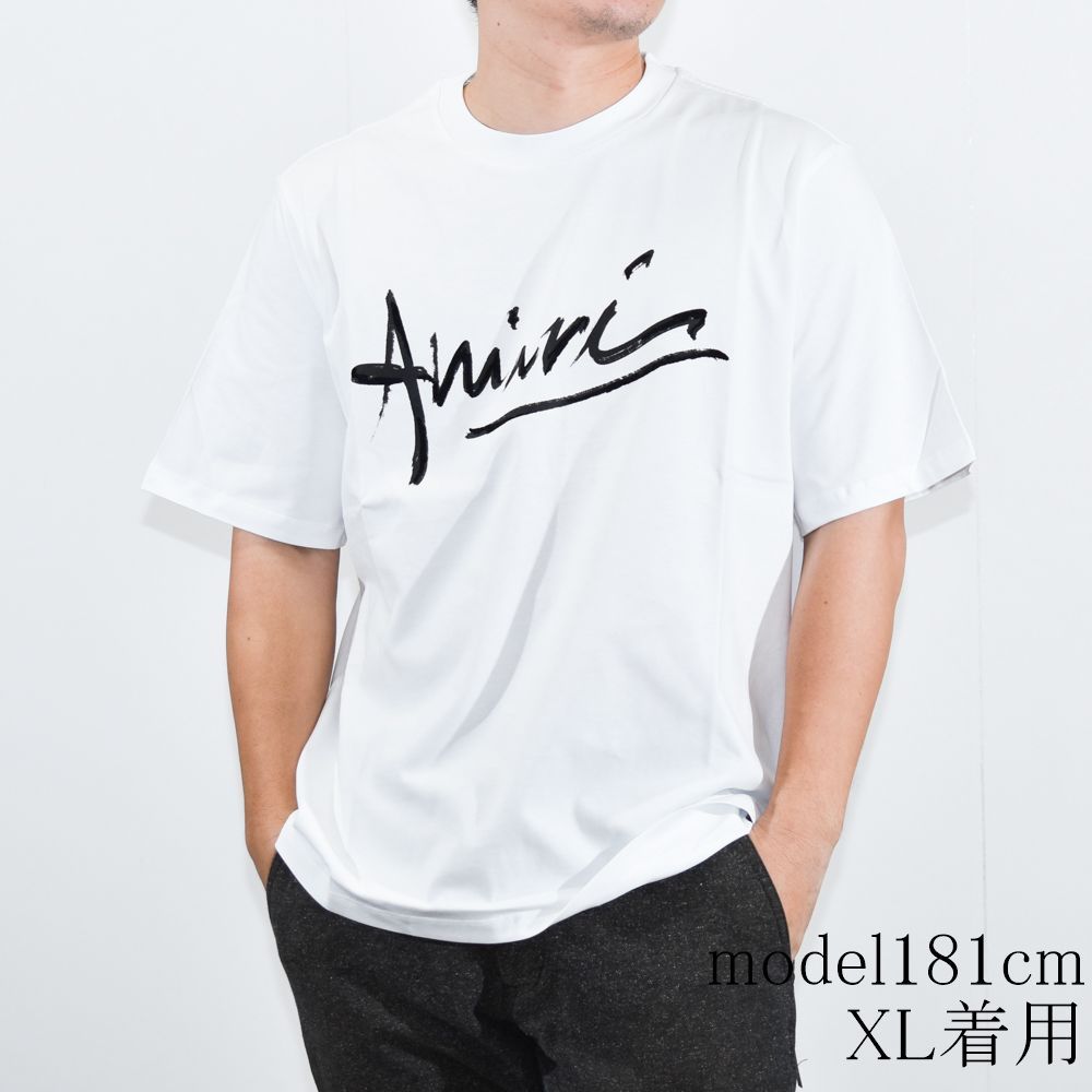 ホワイト AMIRI アミリ Tシャツ ロゴ メンズ AMIRI SCRIPT TEE
