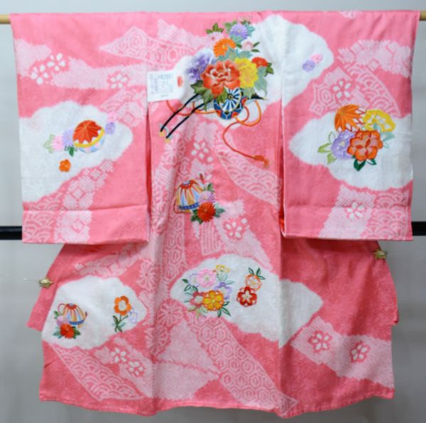 正絹総絞りお宮参り女児掛け着　未使用品 正絹総絞りお宮参り女児掛け着 未使用品 【公式通販】