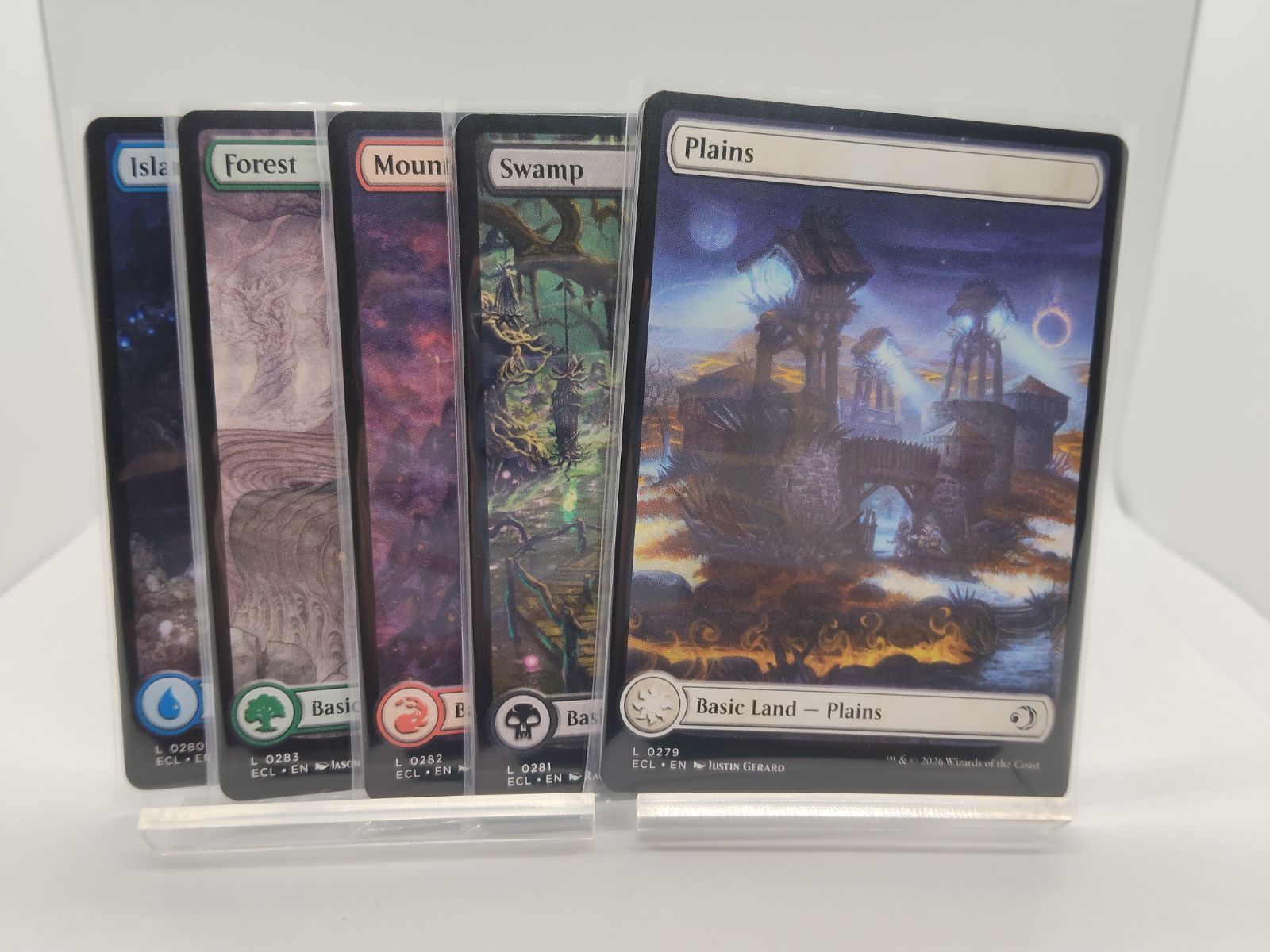 MTG】英語 基本土地 フルアート 各色10枚セット ② ローウィンの昏明