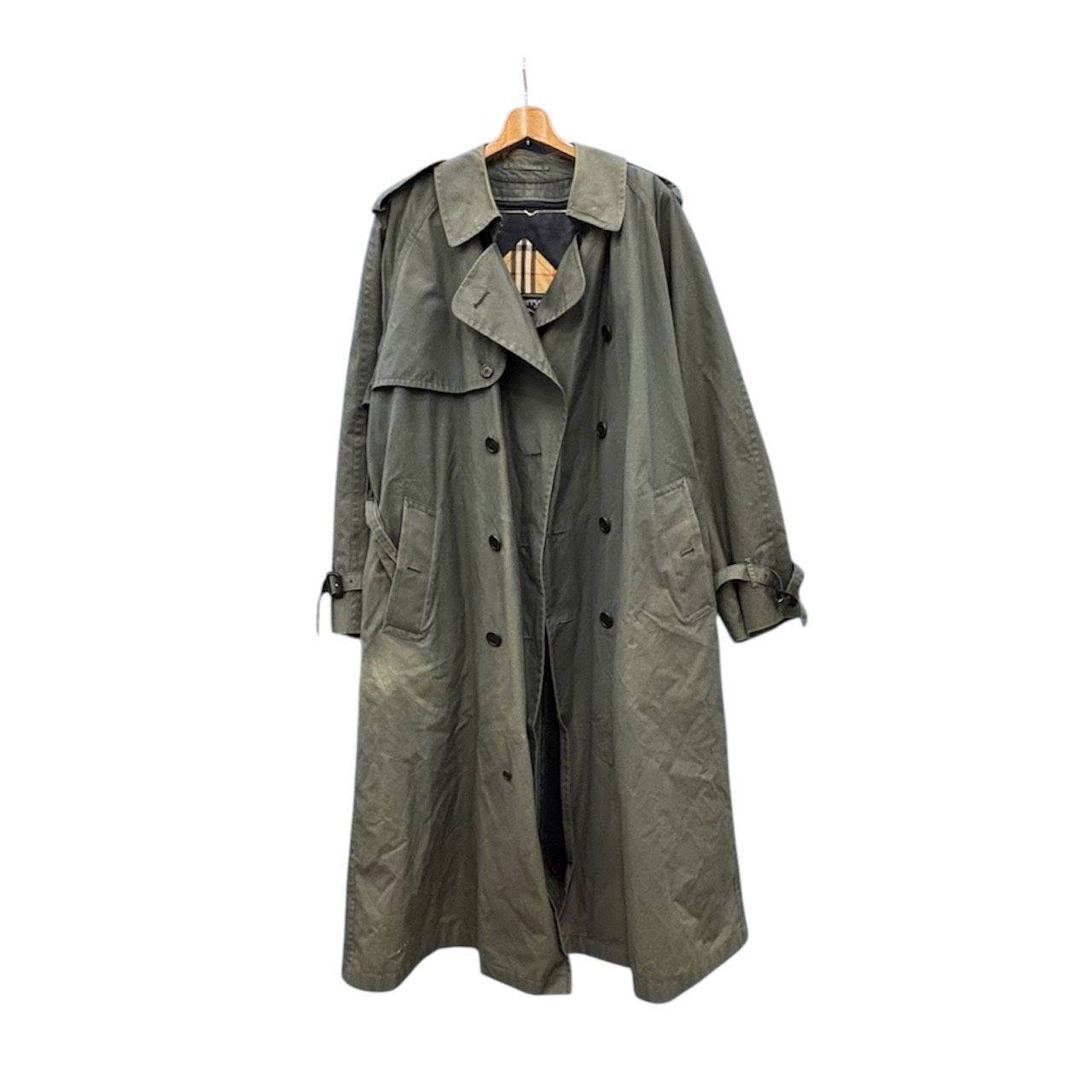 バーバリー/カーキ トレンチコート チェック裏地 BURBERRY - 美品 バーバリー BURBERRY コート トレンチコート 裏