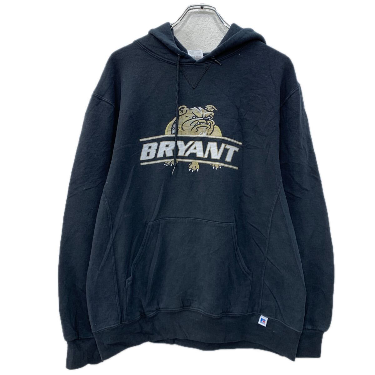 Russell Athletic プリントスウェット パーカー L ブラック ラッセル 
