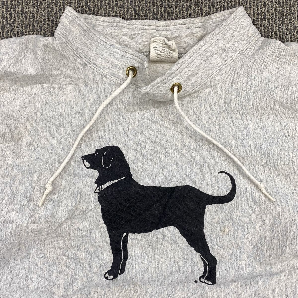 The Black Dog プリントスウェット トレーナー XL ライトグレー