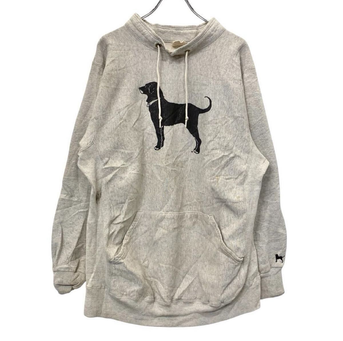 The Black Dog プリントスウェット トレーナー XL ライトグレー