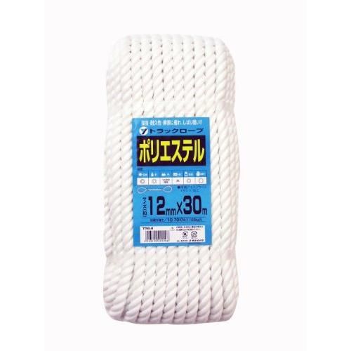 ユタカメイク ポリエステルトラックロープ TRS‐6 12mm×30M