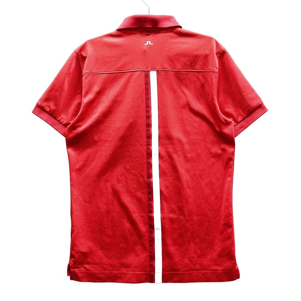 サイズ：S J.LINDEBERG ジェイリンドバーグ 半袖ポロシャツ レッド系