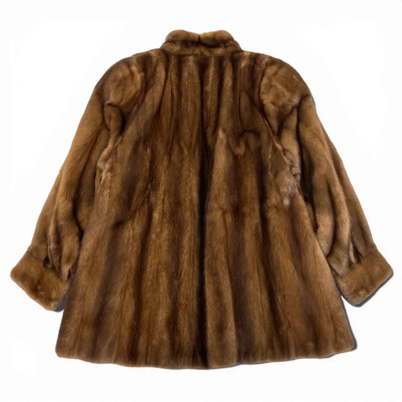 72a27 SAGA MINK サガミンク 銀サガ デミバフミンク ロングコート