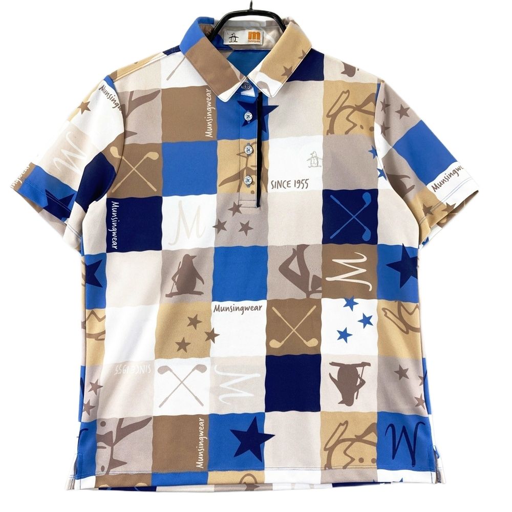 希少デザイン】Munsingwear メンズ Lサイズ カラフルポロシャツ