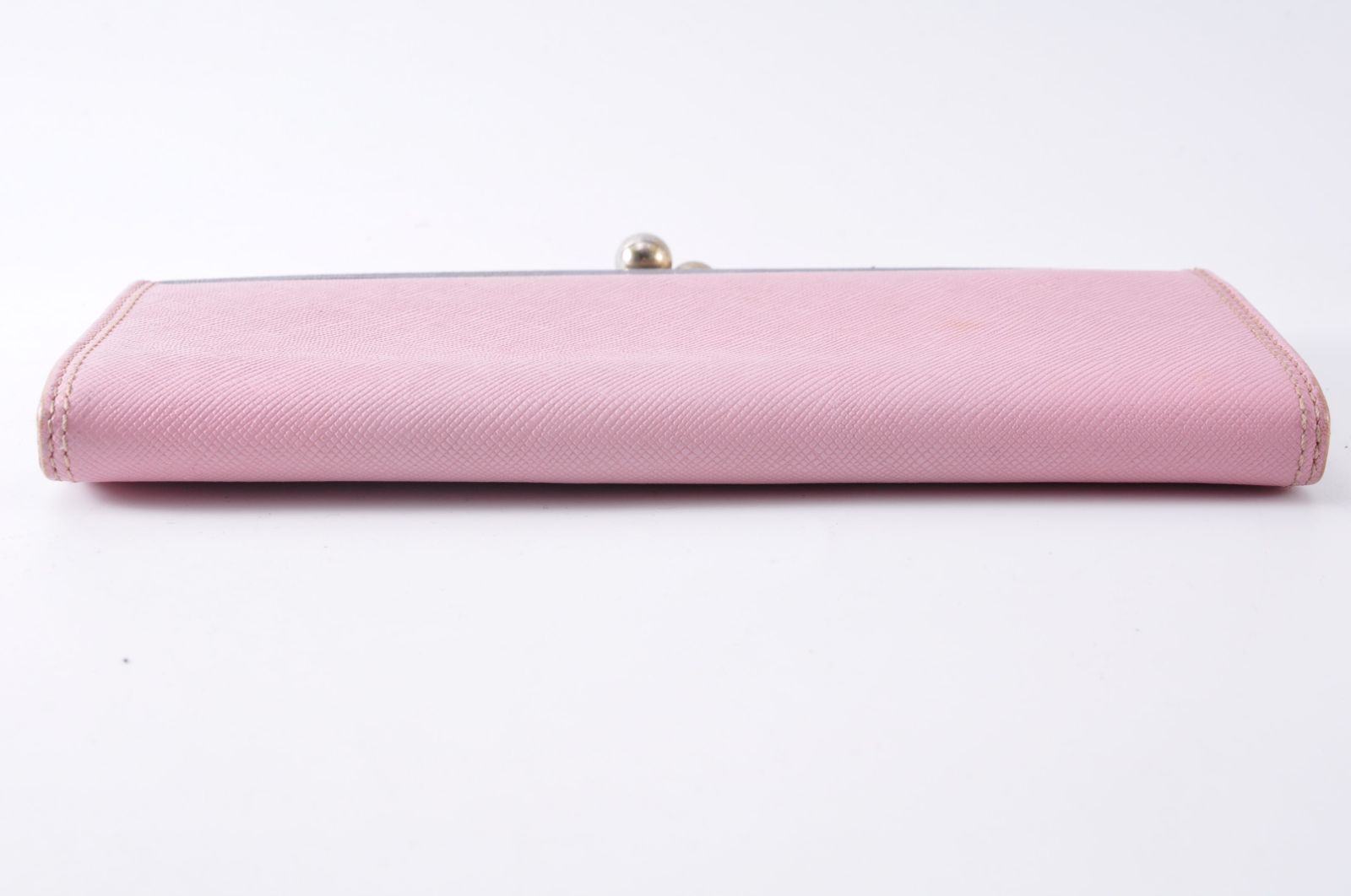 Paul Smith ポールスミス がま口 Long Wallet 長財布 Ladies レディース Pink Gray ピンク グレー Gold Logo ゴールド ロゴ Paul Smith ポールスミス がま口 Long Wallet 長財布 Ladies レディース Pink Gray ピンク グレー Gold Logo ゴールド ロゴ