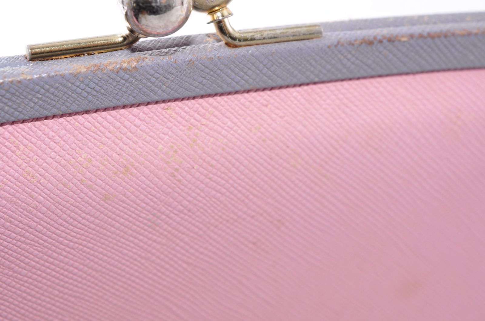 Paul Smith ポールスミス がま口 Long Wallet 長財布 Ladies レディース Pink Gray ピンク グレー Gold Logo ゴールド ロゴ Paul Smith ポールスミス がま口 Long Wallet 長財布 Ladies レディース Pink Gray ピンク グレー Gold Logo ゴールド ロゴ