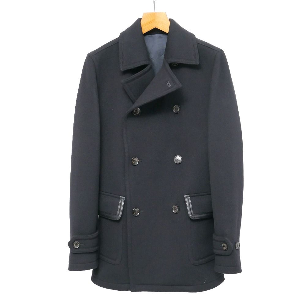 エルメネジルドゼニア カシミア ピーコート □美品□Ermenegildo Zegna エルメネジルド ゼニア コート サイズ46