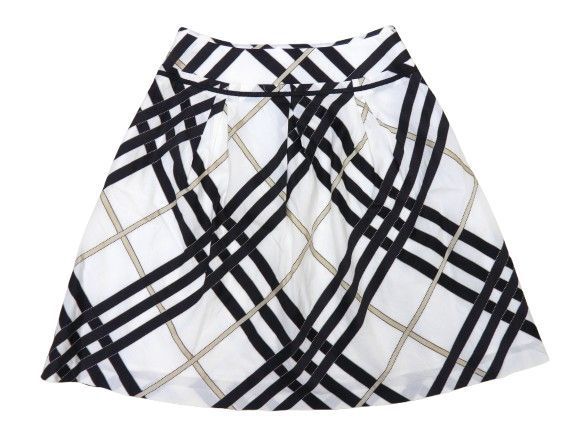 □バーバリーブルーレーベル チェック柄 フレアスカート サイズ36