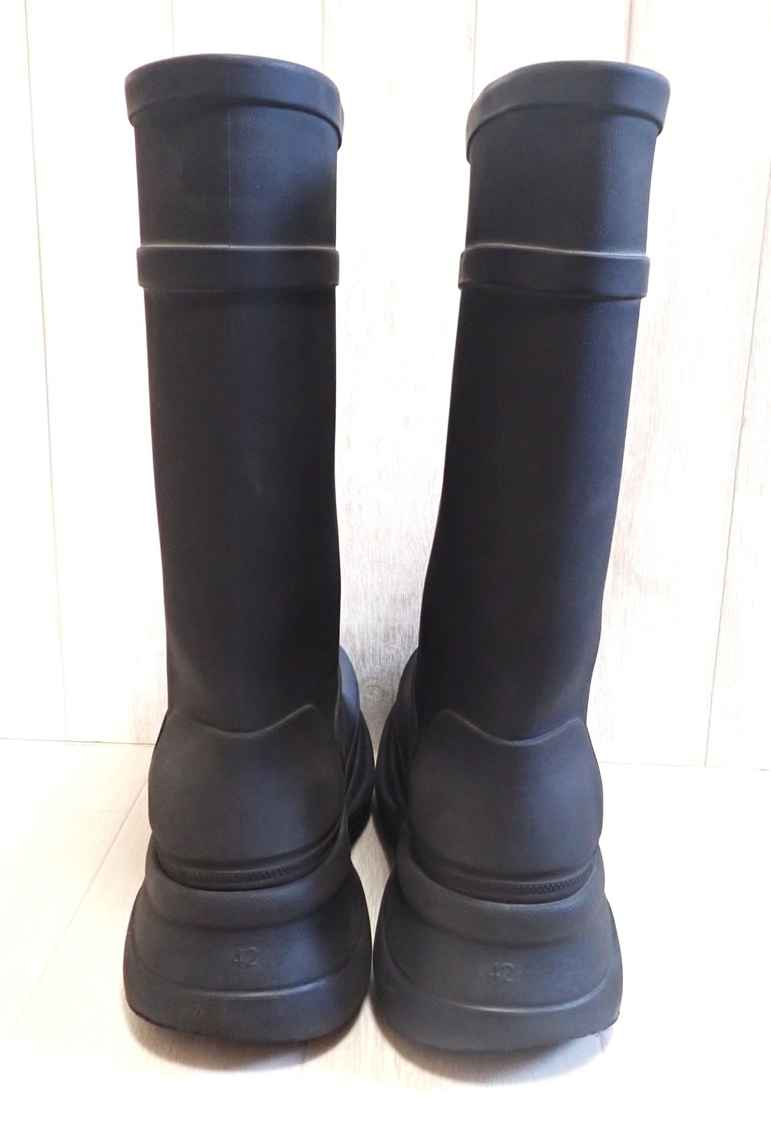 BALENCIAGA バレンシアガ CROCS クロックス ラバーロングブーツ メンズ