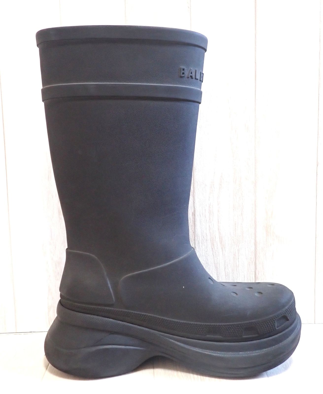 BALENCIAGA バレンシアガ CROCS クロックス ラバーロングブーツ メンズ