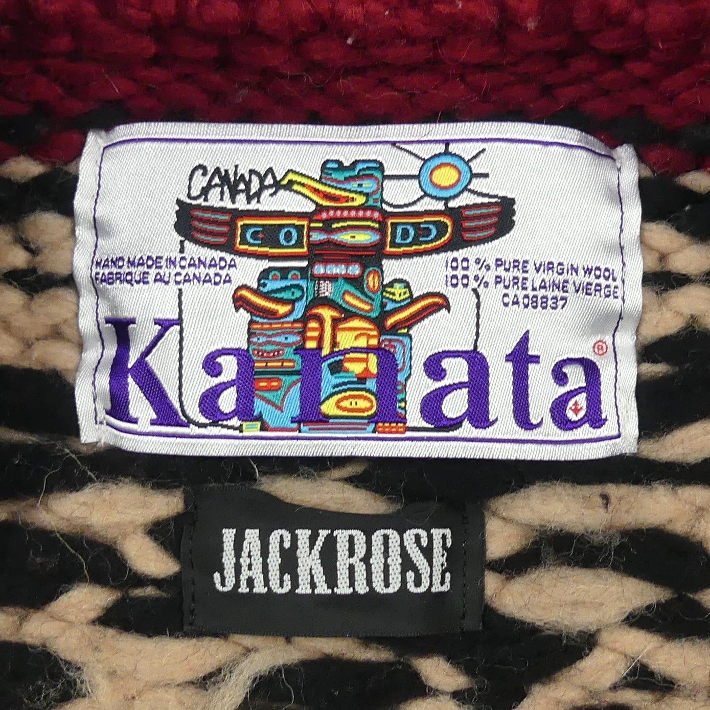 Kanata カナタ JACKROSE ジャックローズ カウチンセーター ニット L