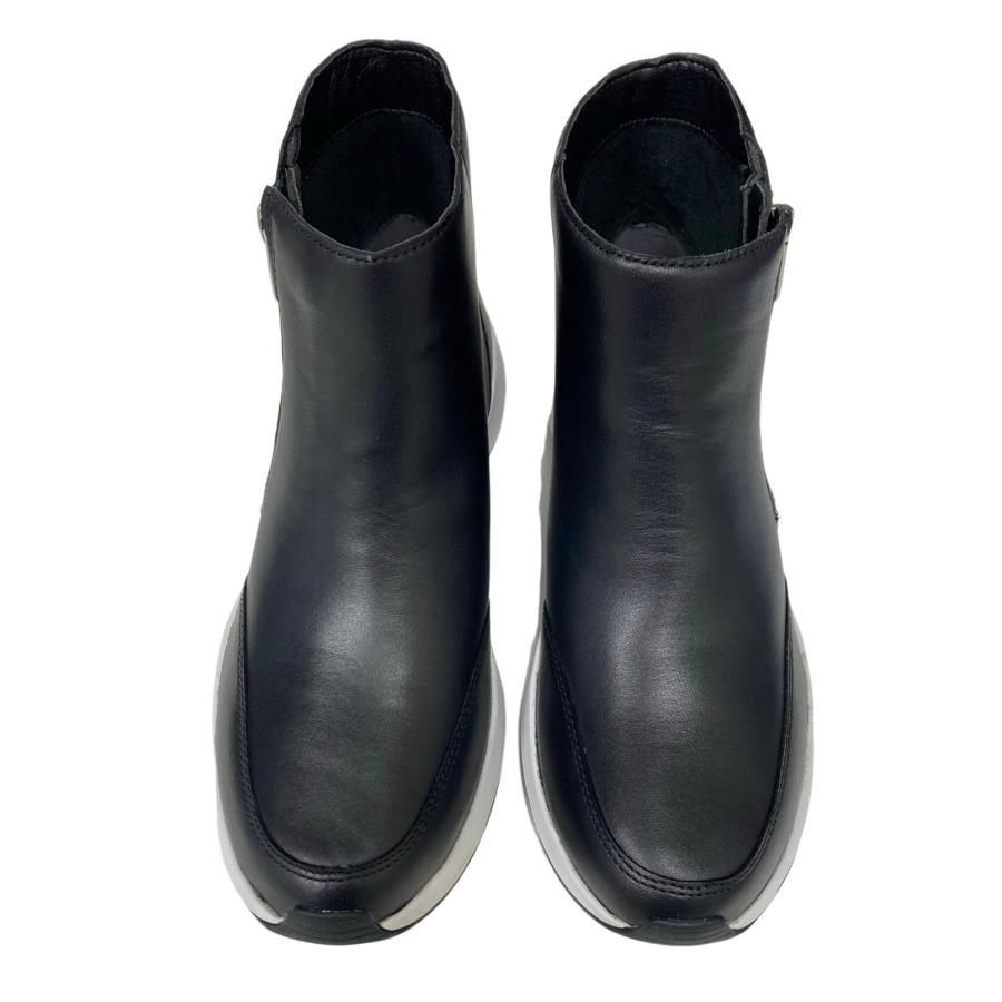 アキレスソルボ（23cm）黒 レザー ハイカット スニーカー アキレス（achilles） ソルボ ハイカット スニーカー レディース 本革