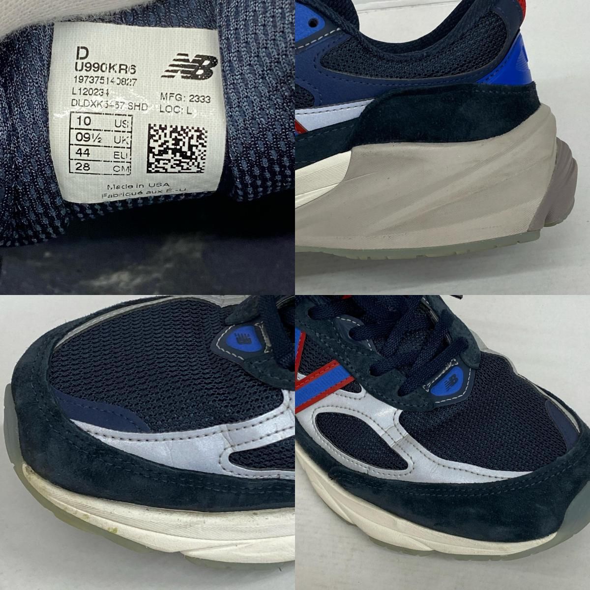 【加古川店】 中古 NEW BALANCE | ニューバランス スニーカー xKITH 990V6 Madison Square Garden 'Navy' u990kr6 ネイビー 28cm 【126】 NEW BALANCE ニューバランス スニーカー レディース 中古 \u2013 公式