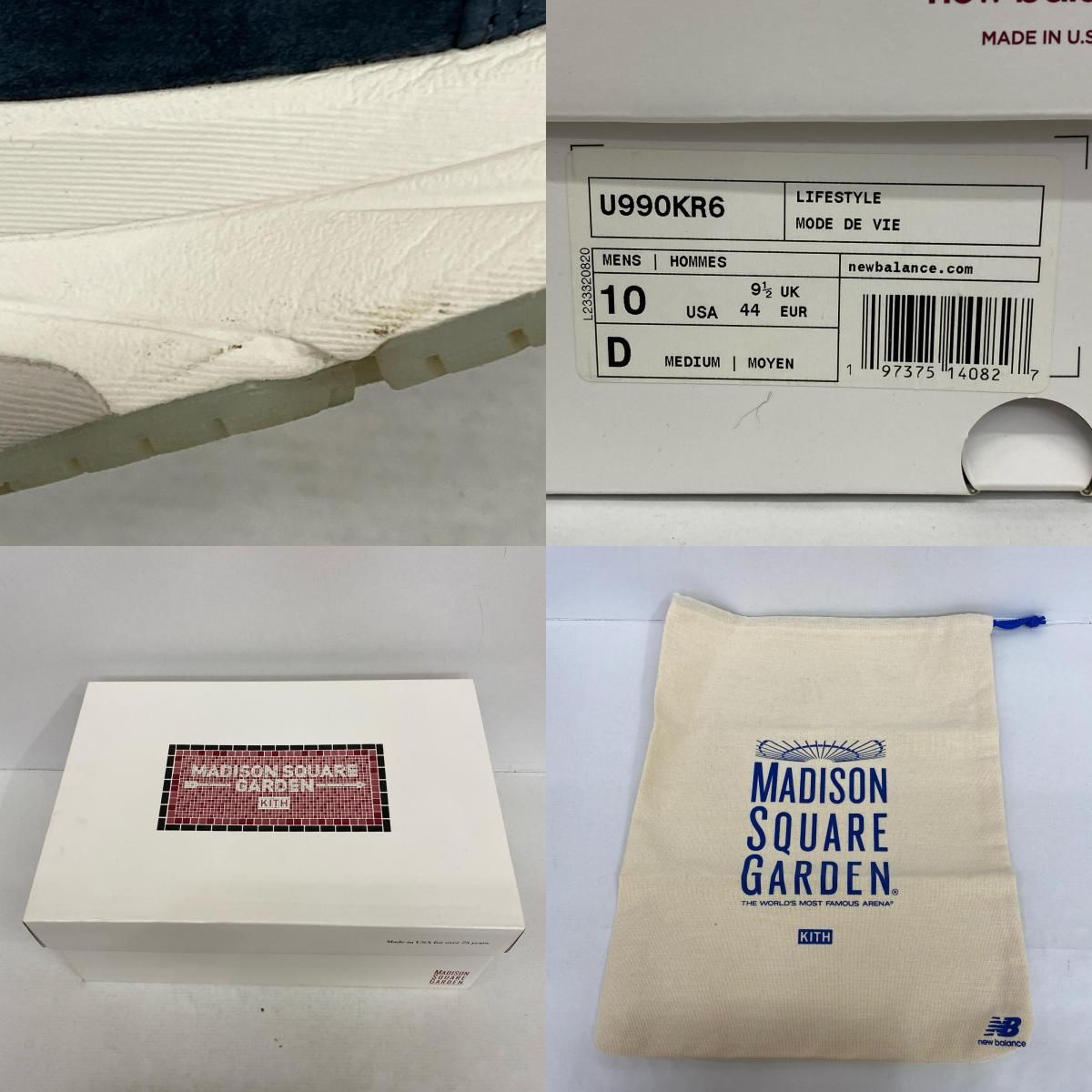 【加古川店】 中古 NEW BALANCE | ニューバランス スニーカー xKITH 990V6 Madison Square Garden 'Navy' u990kr6 ネイビー 28cm 【126】 NEW BALANCE ニューバランス スニーカー レディース 中古 \u2013 公式