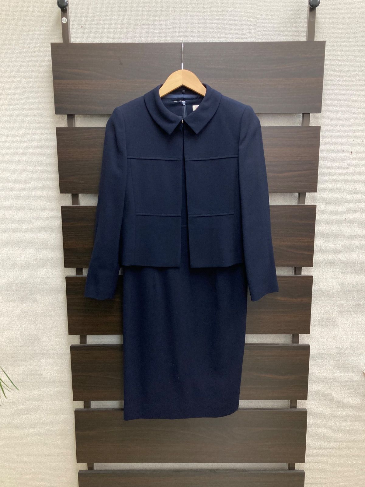 ユキ トリイお受験スーツ　ネイビー　ジャケット・ワンピース　セットアップ 美品✨ ユキトリイ セットアップ ジャケット/ワンピース ネイビー