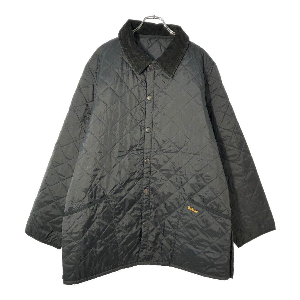 イングランド製 Barbour バブアー LIDDESDALE リッズデイル キルティングジャケット ブラック(メンズ L相当)中古 古着 X2646 イングランド製 Barbour バブアー LIDDESDALE リッズデイル