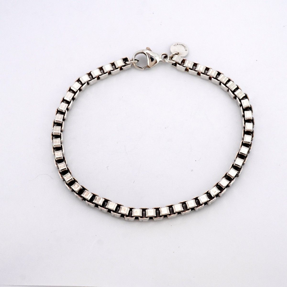 6jab0293-k】ティファニー ブレスレット ベネチアン シルバー925【中古