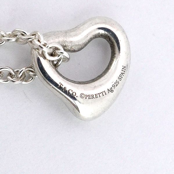 6jab0299-k】ティファニー ネックレス オープンハート シルバー925