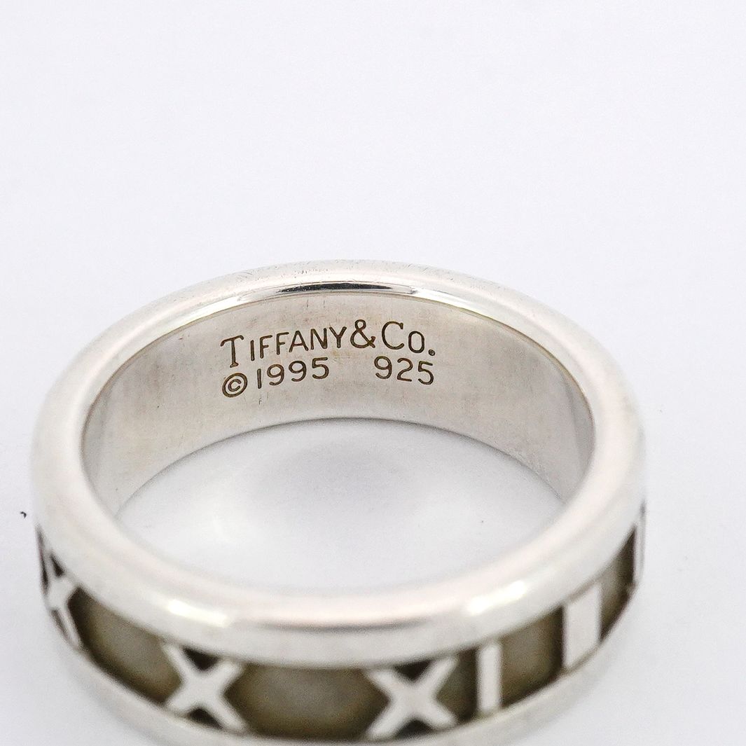 6jab0305-k】ティファニー リング アトラス シルバー925 10号【中古