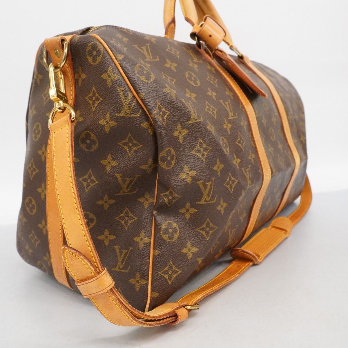 6ad4418】ルイヴィトン ボストンバッグ モノグラム キーポルバンド