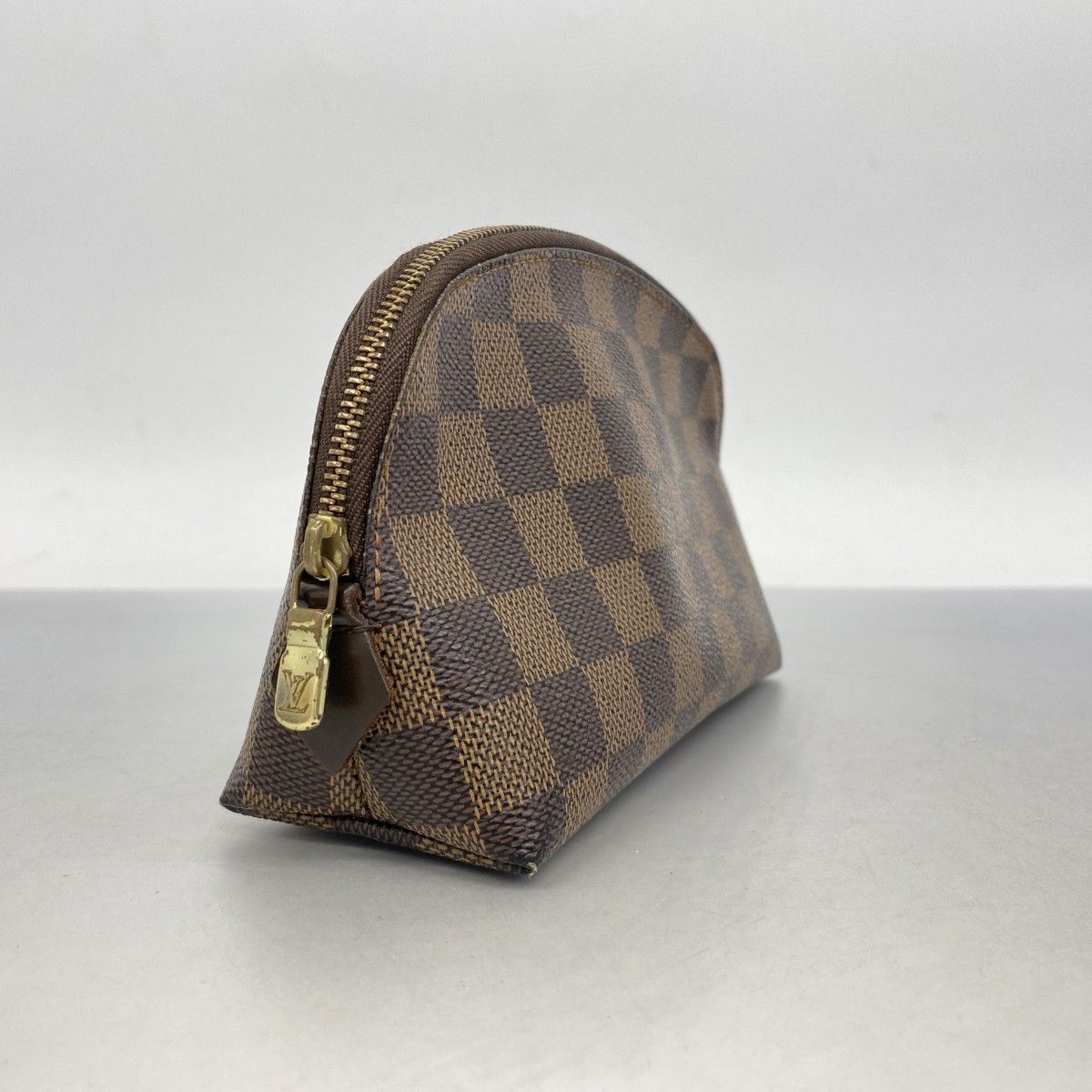 【良品】ルイヴィトン ポシェット コスメティック ポーチ ダミエエベヌ LOUIS VUITTON（ルイ・ヴィトン） ポシェット コスメティック ダミエ