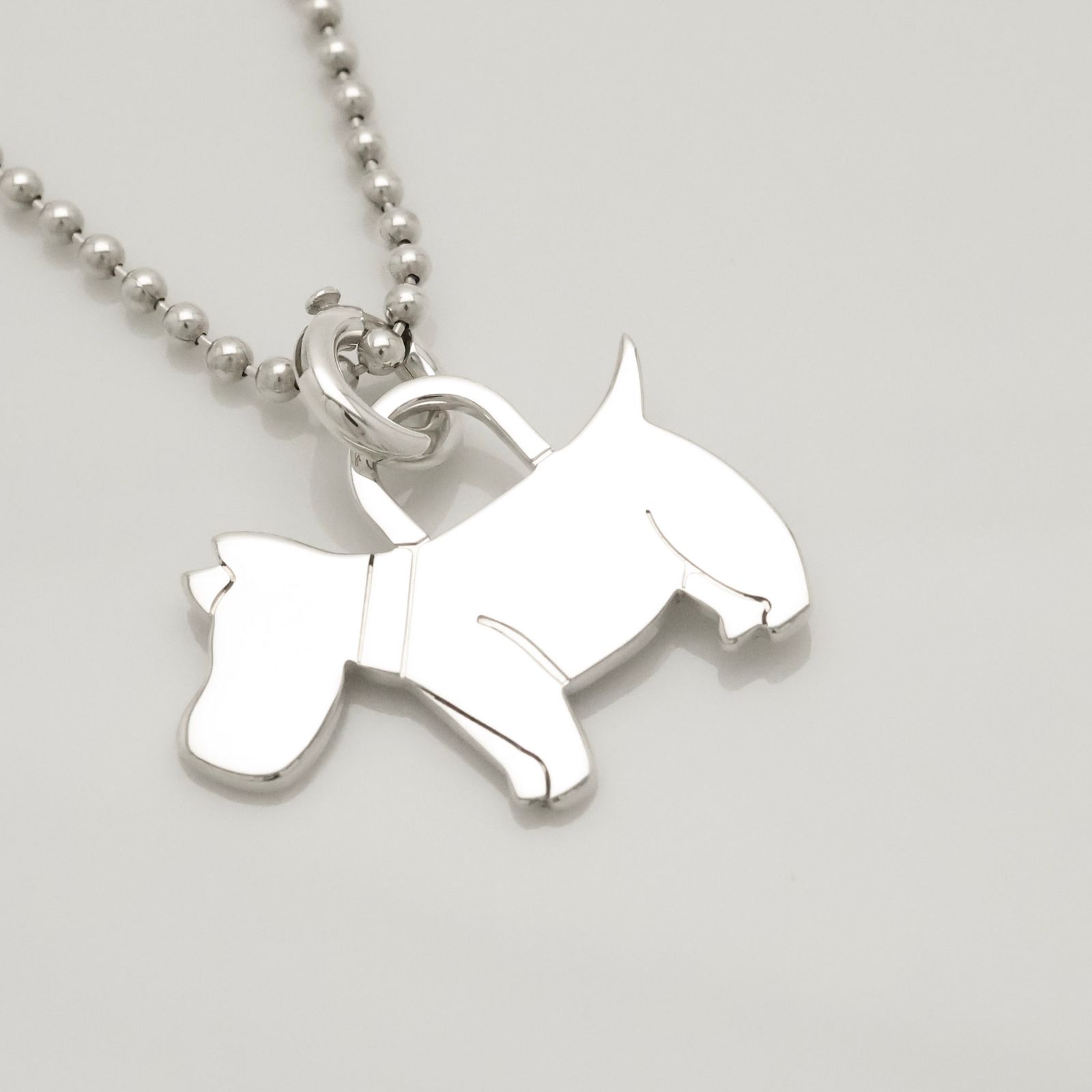 美品】ティファニー TIFFANY&Co. ドッグ テリア 犬 ボール チェーン