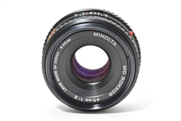 ★超美品★ ミノルタ MD ROKKOR-X 45mm F2 #15044 MINOLTA ミノルタ ROKKOR MD 45mm F2 #K476-2 - メルカリ
