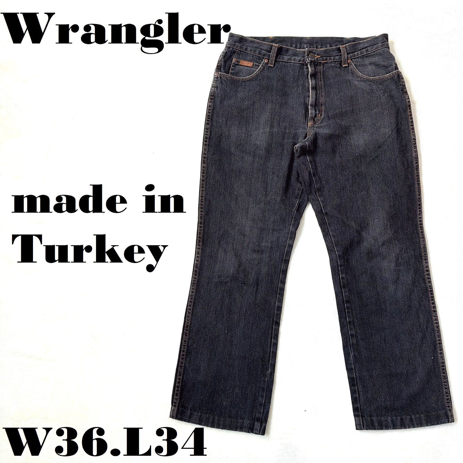 Wrangler ラングラー W36 ブラックデニム ボトム 黒 14733 | fuufu W38 