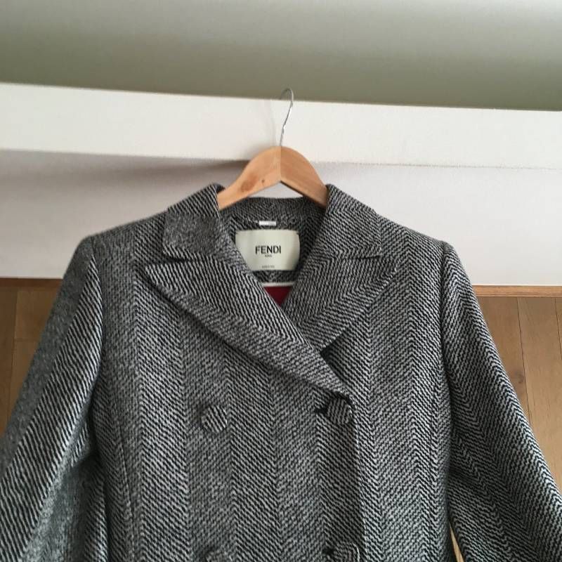 極美品 フェンディ FENDI フェンディ ミンクファー トリミング