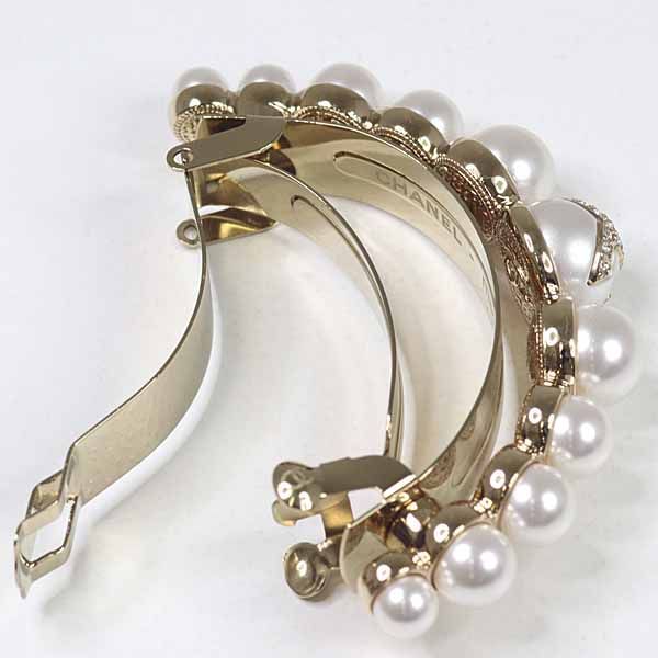 シャネル CHANEL ポニーバレッタ ヘアアクセサリー ココマーク ライン