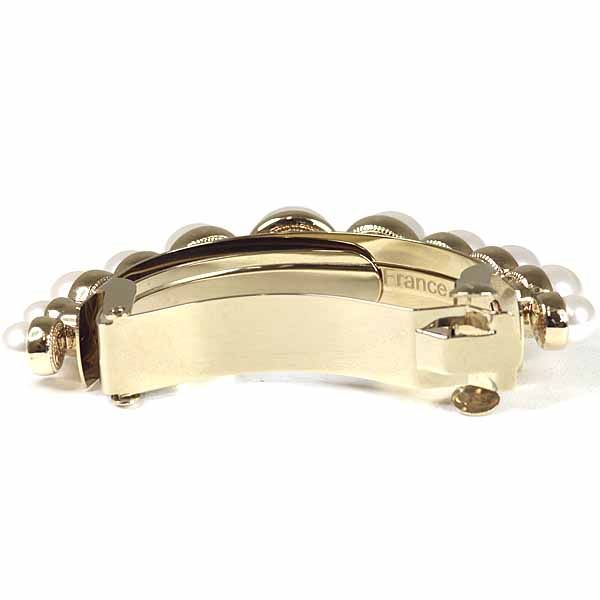 シャネル CHANEL ポニーバレッタ ヘアアクセサリー ココマーク ライン