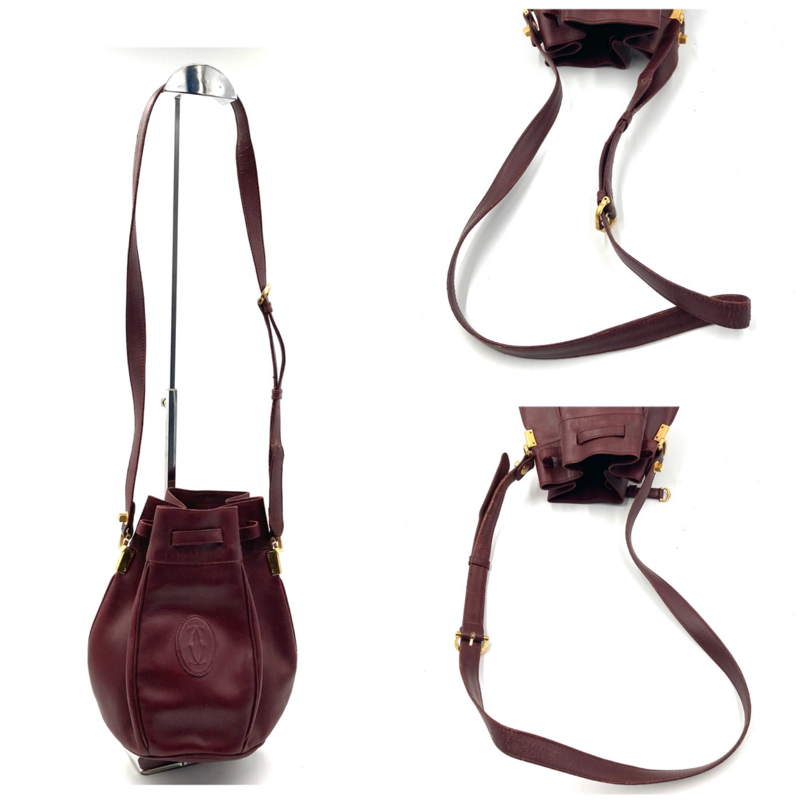 Cartier カルティエ must de Cartier マストドゥカルティエ 巾着